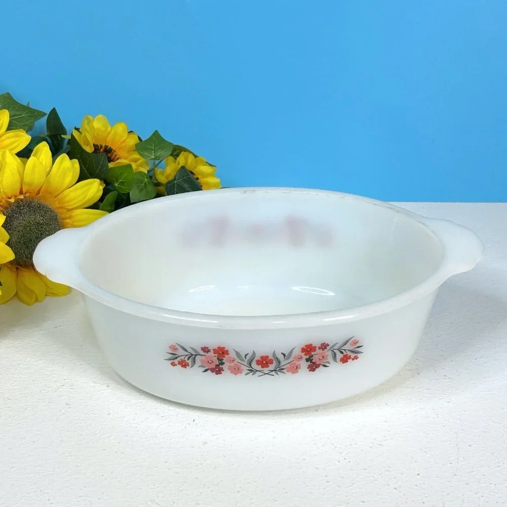 Vintage Fire King Primrose 1.5 Qt‎ Casserole Dish #467
